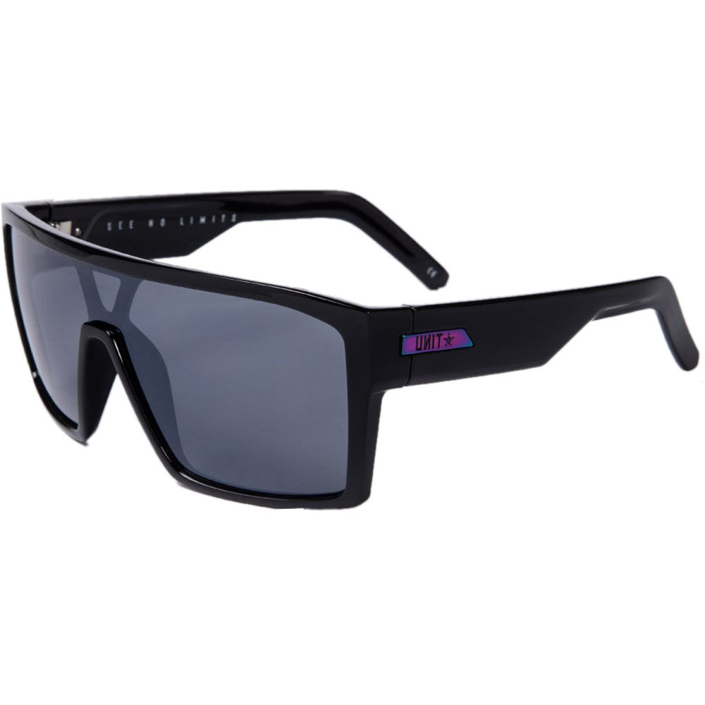 Unit Command Polarised Sunglasses - Gloss Black-Oxidized Gray