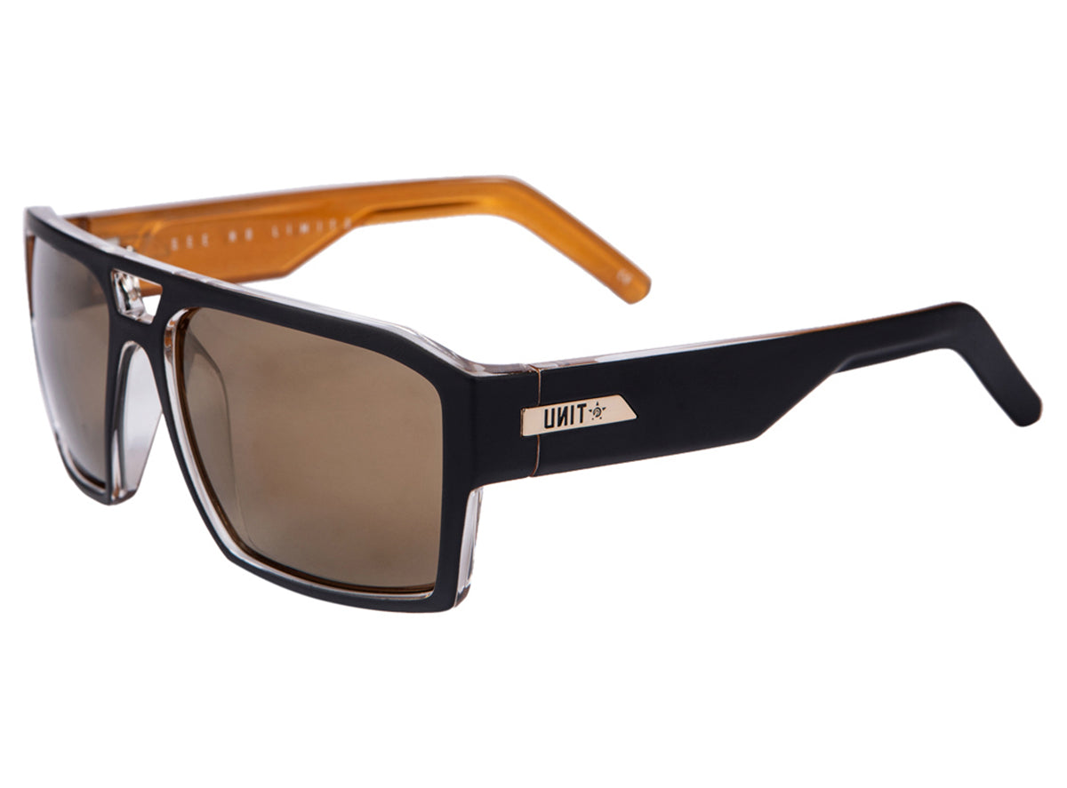 Unit Vault Polarised Sunglasses - Matt Black-Brown